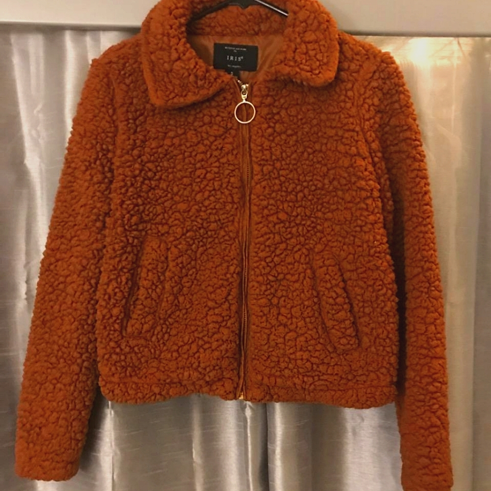 Soft sherpa brown jacket